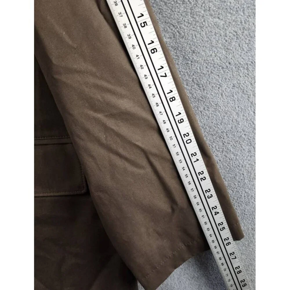 Vince Lightweight Car Coat Men's L Downtown Spread Collar Button Front Closure